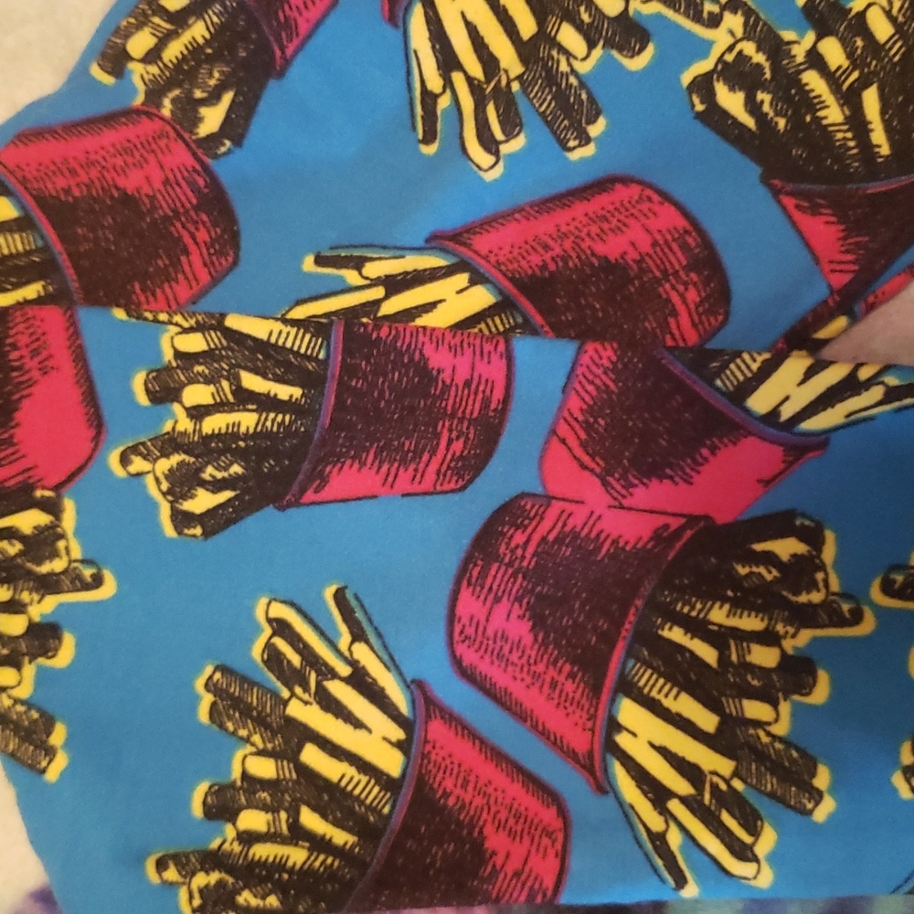Lularoe French Fry Leggings, OS